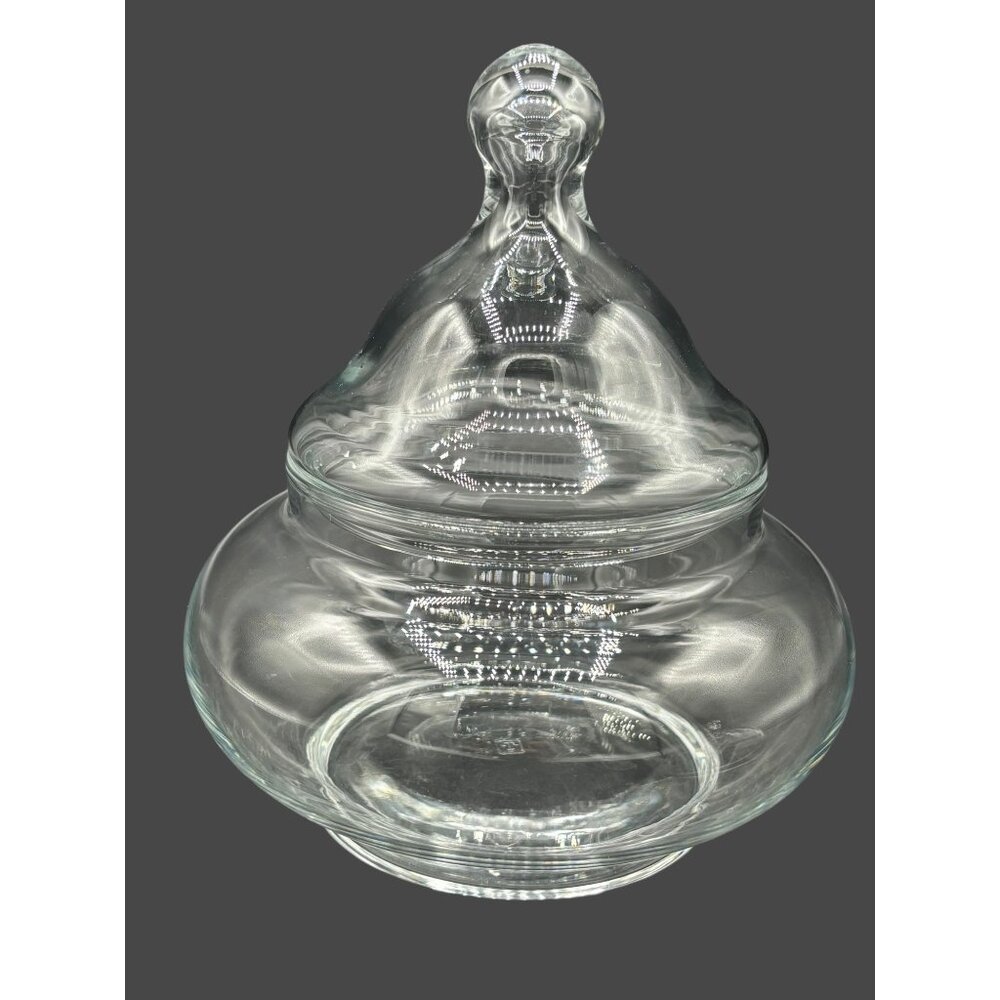 Vintage Anchor Hocking Apothecary Glass Jar 7" Tall